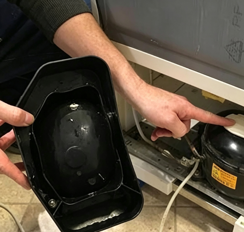 Refrigerator Drain Pan & Defrost Water Collection Repair