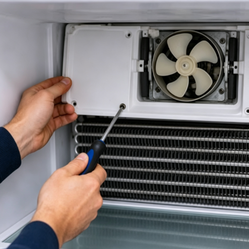 Refrigerator Evaporator Fan Inspection & Repair