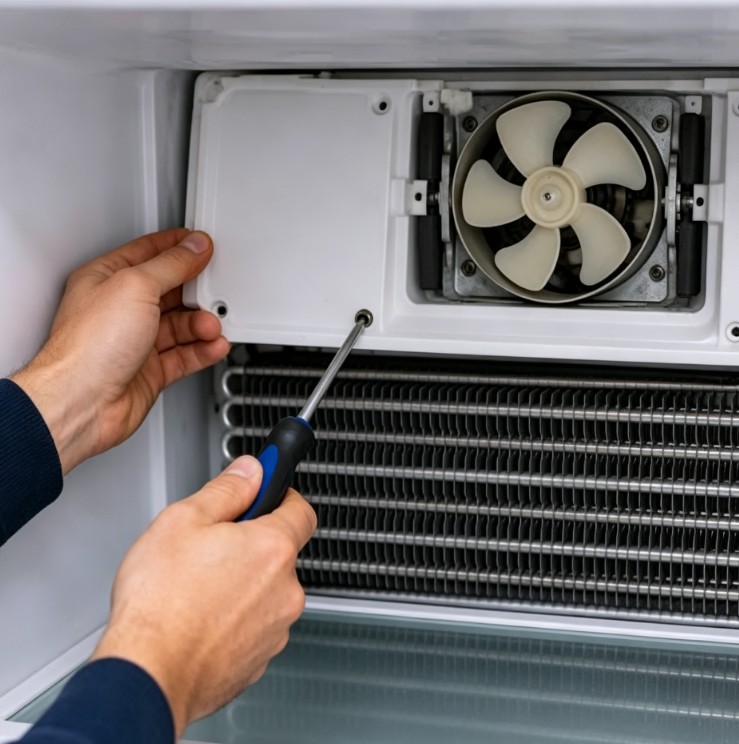 Refrigerator Evaporator Fan Inspection & Repair